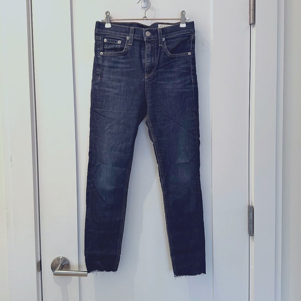 Rag & Bone - skinny ankle dark blue denim - size 26